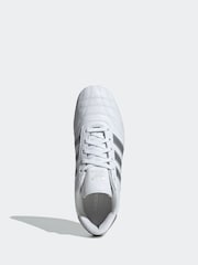 adidas Originals White Black Taekwondo Lace-Up Trainers - Image 6 of 9