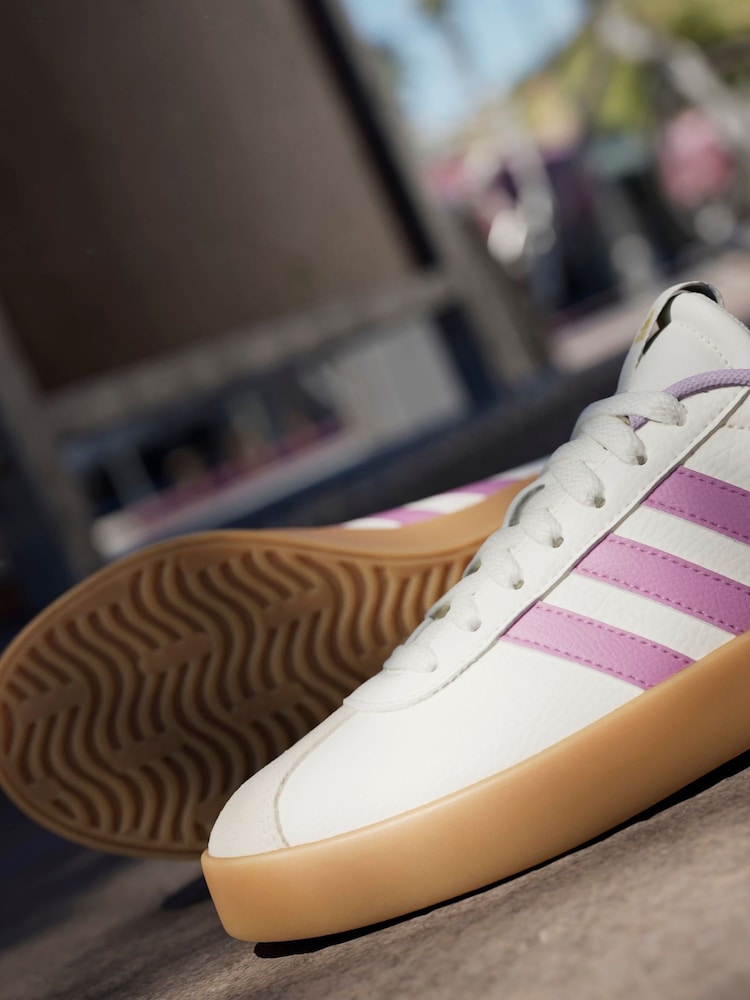 adidas White Lime VL Court 3.0 Trainers - Image 2 of 18 adidas White Lime VL Court 3.0 Trainers - Image 2 of 18