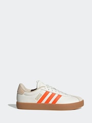 adidas White Black VL Court 3.0 Trainers - Image 1 of 9