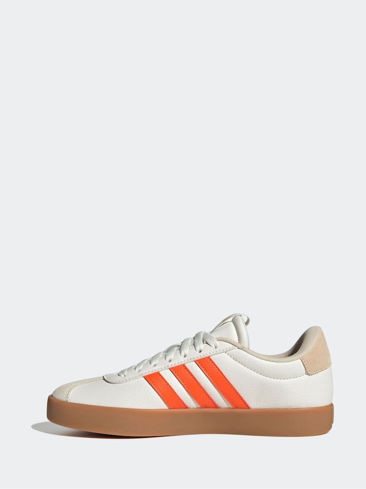 adidas White Black VL Court 3.0 Trainers - Image 2 of 9