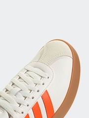 adidas White Black VL Court 3.0 Trainers - Image 8 of 9