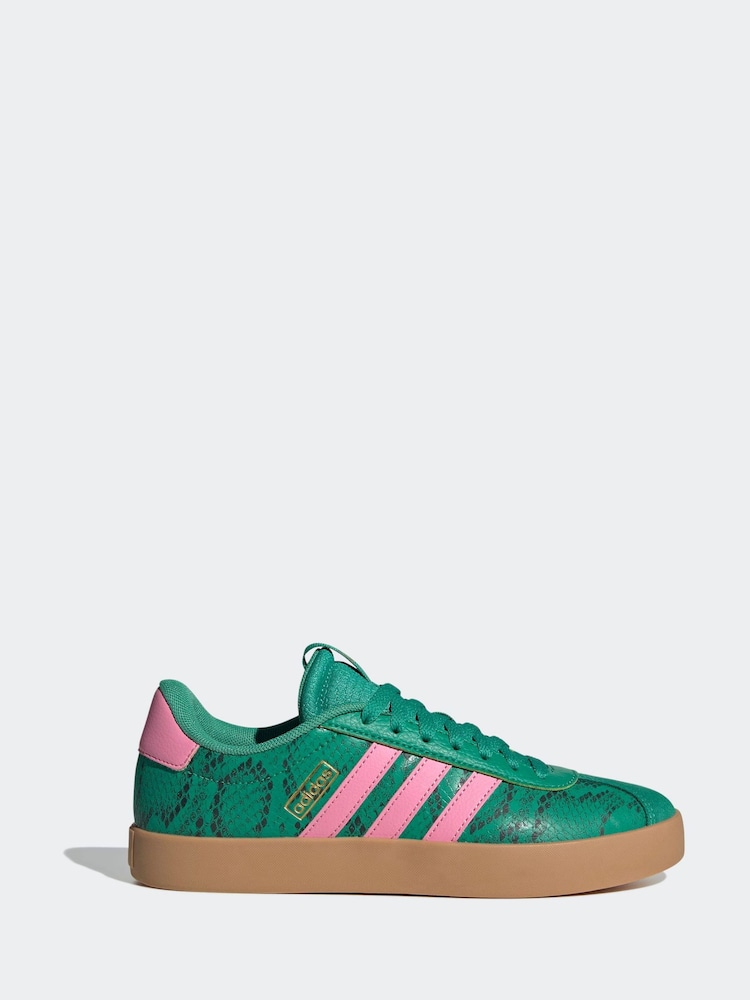 adidas Green/White VL Court 3.0 Trainers - Image 1 of 9 adidas Green/White VL Court 3.0 Trainers - Image 1 of 9