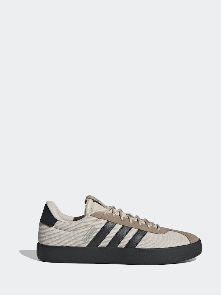 adidas Brown VL Court Trainers - Image 1 of 9