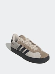 adidas Brown VL Court Trainers - Image 3 of 9