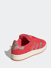 adidas Originals Red Campus Trainers - Image 4 of 9