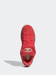 adidas Originals Red Campus Trainers - Image 6 of 9
