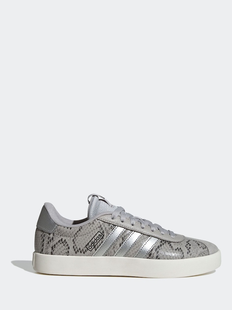 adidas Grey Light VL Court 3.0 Trainers - Image 1 of 9