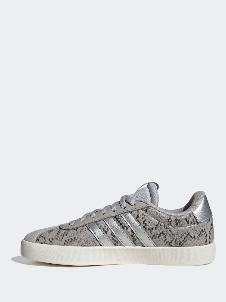 adidas Grey Light VL Court 3.0 Trainers - Image 2 of 9