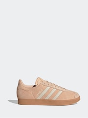 adidas Originals Pink Light Gazelle Trainers - Image 1 of 9