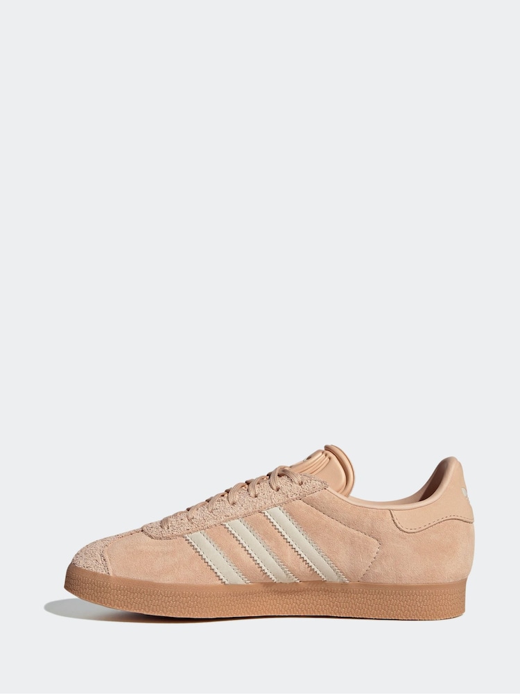 adidas Originals Pink Light Gazelle Trainers - Image 2 of 9