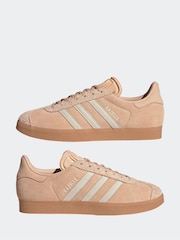 adidas Originals Pink Light Gazelle Trainers - Image 5 of 9