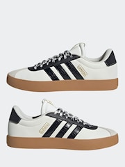 adidas White VL Court  Trainers - Image 4 of 9