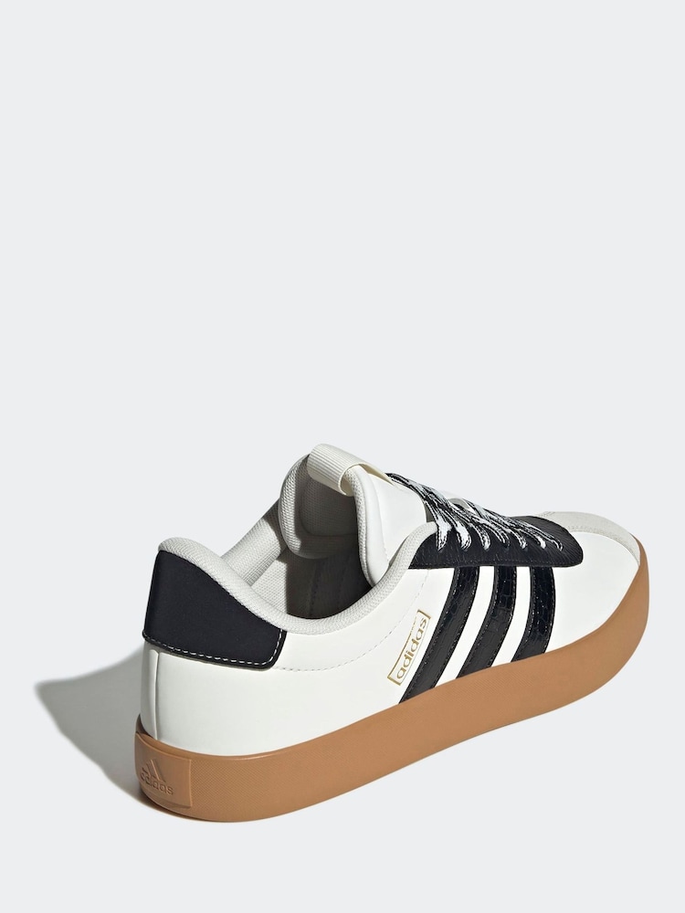 adidas White VL Court  Trainers - Image 9 of 9