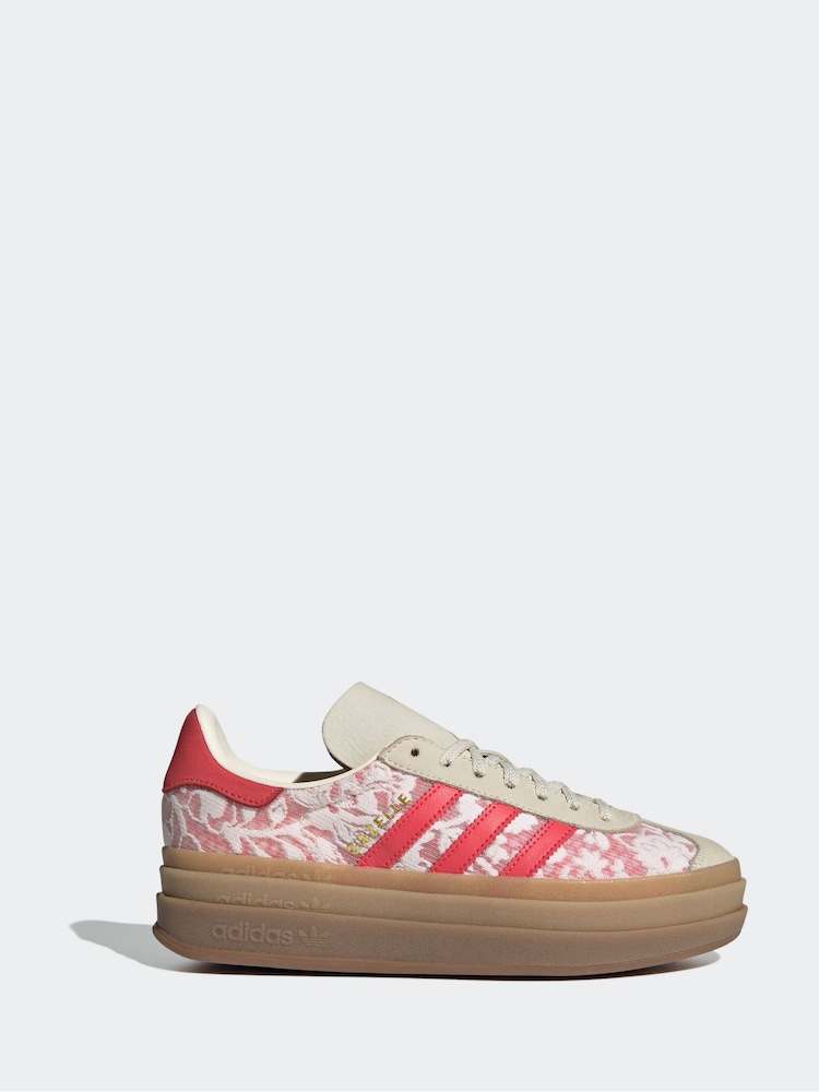 adidas Originals White Gazelle Bold W Trainers - Image 1 of 9 adidas Originals White Gazelle Bold W Trainers - Image 1 of 9