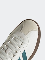 adidas White/Green VL Court Trainers - Image 9 of 9