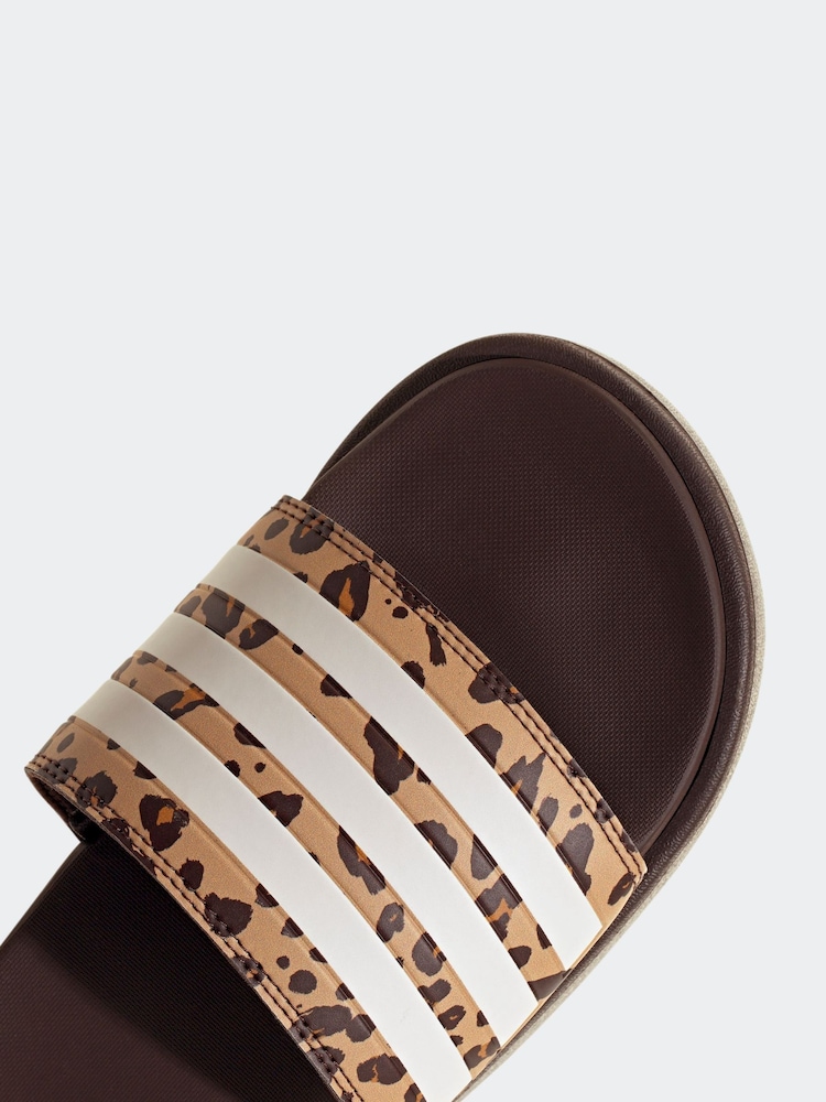 Buy adidas Brown Adilette Sandals from Next USA display picture 1