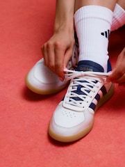 adidas White cream Breaknet Sleek Trainers - Image 1 of 10