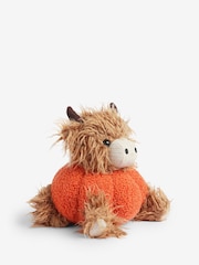 Orange Pumpkin Hamish The Highland Cow Doorstop - Image 3 of 5