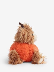 Orange Pumpkin Hamish The Highland Cow Doorstop - Image 4 of 5