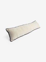 Oatmeal Matte Velvet Piped Draught Excluder - Image 4 of 6