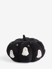 White Embroidered Ghost Pumpkin Doorstop - Image 3 of 3