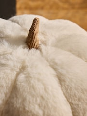 Natural Faux Fur Pumpkin Doorstop - Image 2 of 5