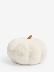 Natural Faux Fur Pumpkin Doorstop - Image 3 of 5