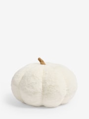 Natural Faux Fur Pumpkin Doorstop - Image 4 of 5