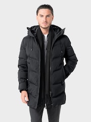 Cavani Black Delray Long Puffer Coat - Image 1 of 6