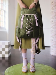 Cath Kidston Khaki Green Utility Backpack - Image 1 of 7