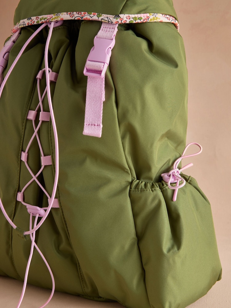 Cath Kidston Khaki Green Utility Backpack - Image 7 of 7