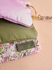 Cath Kidston Pink Tiny Town/Khaki Layered Pouch - Image 3 of 4