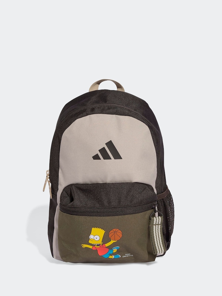 adidas Black & Cream The Simpsons Kids Backpack - Image 1 of 6 adidas Black & Cream The Simpsons Kids Backpack - Image 1 of 6