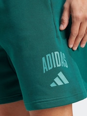 adidas Green Collegiate Shorts - Image 4 of 6