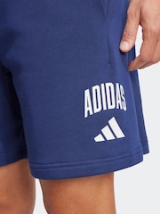 adidas Blue Collegiate Shorts - Image 4 of 5