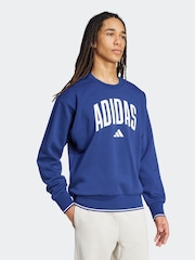 adidas Blue Collegiate Sweatshirt - Image 3 of 6
