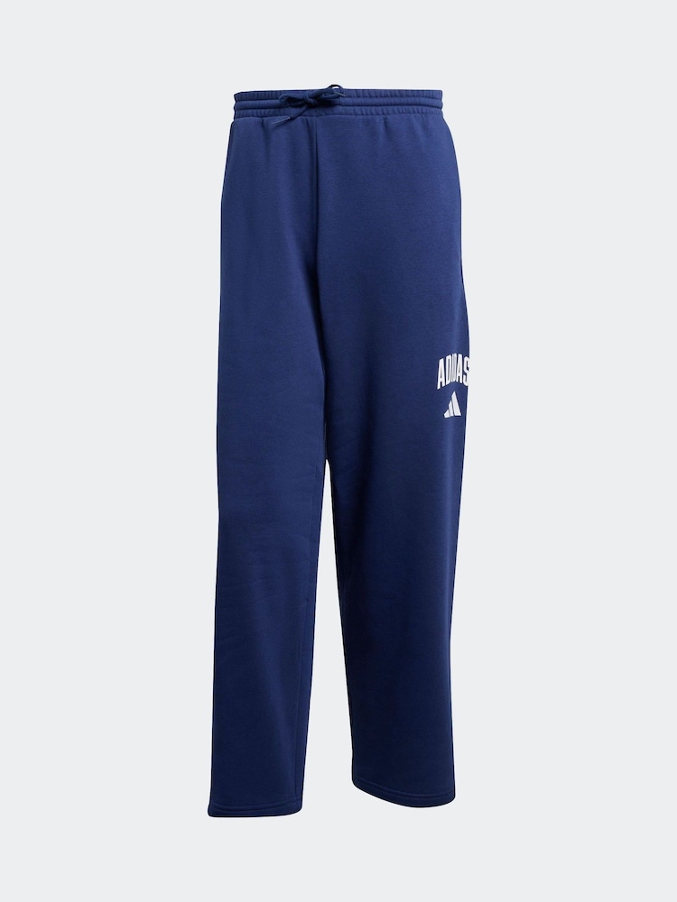 adidas Blue Collegiate Joggers - Image 1 of 1