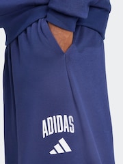 adidas Blue Collegiate Joggers - Image 4 of 6