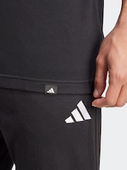 adidas Black Camo Logo Graphic Print 100% Cotton T-Shirt - Image 5 of 6