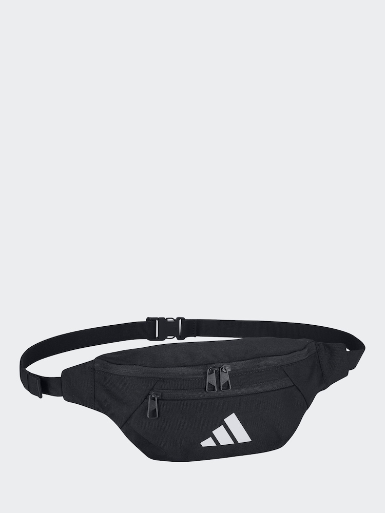 adidas Black Essentials Waist Bag - Image 1 of 1 adidas Black Essentials Waist Bag - Image 1 of 1