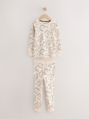 Brown/Cream Transport Mini Snuggle Pyjamas 3 Pack (9mths-10yrs) - Image 5 of 10