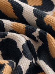 Animal Print Long Sleeve Ribbed Dress (3mths-7yrs) - Image 6 of 7