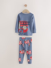 Red/Blue Emergency Vehicle Snuggle Pyjamas 3 Pack (9mths-10yrs) - Image 3 of 7