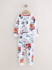Red/Blue Emergency Vehicle Snuggle Pyjamas 3 Pack (9mths-10yrs) - Image 4 of 7