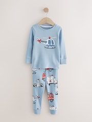 Red/Blue Emergency Vehicle Snuggle Pyjamas 3 Pack (9mths-10yrs) - Image 5 of 7