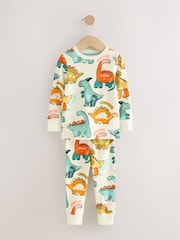 Multi Dino 3 Pack Snuggle Pyjamas (9mths-10yrs) - Image 3 of 9