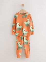 Multi Dino 3 Pack Snuggle Pyjamas (9mths-10yrs) - Image 4 of 9