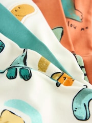 Multi Dino 3 Pack Snuggle Pyjamas (9mths-10yrs) - Image 6 of 9