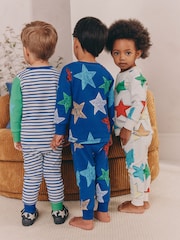 Multi Star Snuggle Pyjamas 3 Pack (9mths-10yrs) - Image 2 of 15