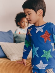 Multi Star Snuggle Pyjamas 3 Pack (9mths-10yrs) - Image 4 of 15
